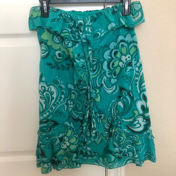 Green Flowy Halter Dress - Picture 11 of 12